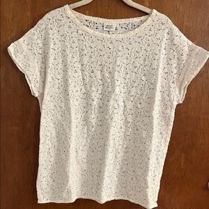 Hartford Cream Lace Short Sleeve Top